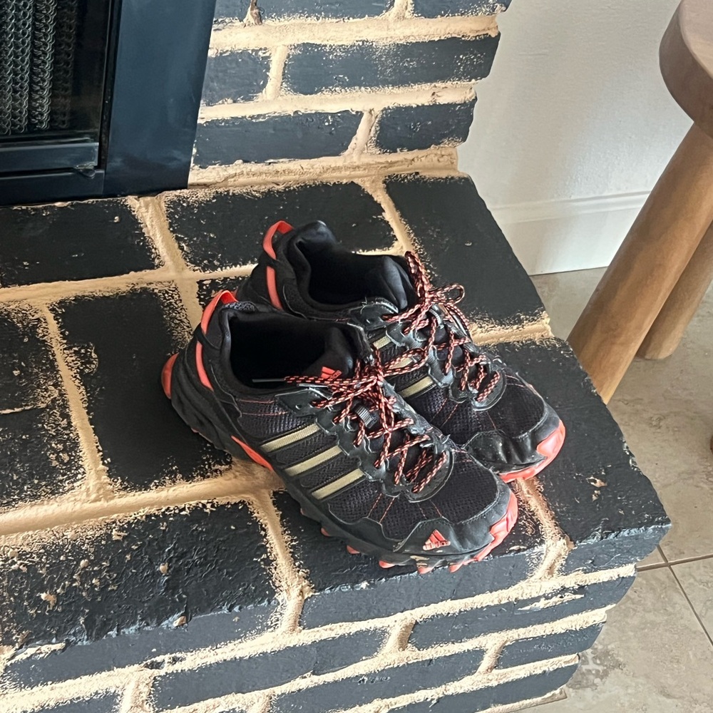 Black and Red Athletic Shoes